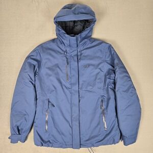 Jack Wolfskin‎ Troposphere Jacket Womens XL Blue Hooded Insulated Waterproof Ski